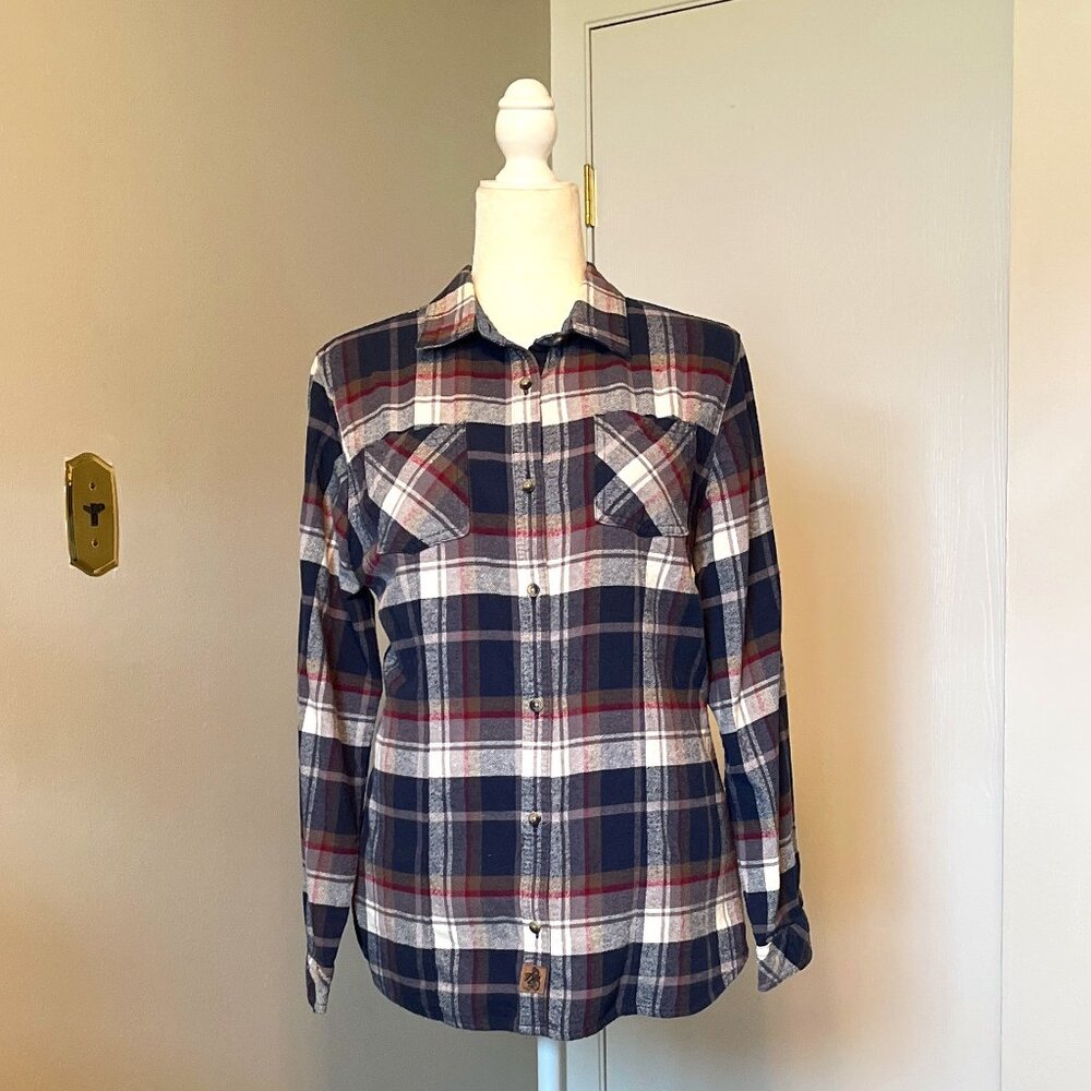 Blue Legendary Whitetails Plaid Flannel